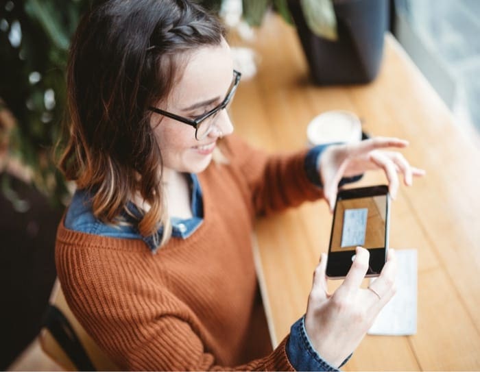 scanning check with mobile phone