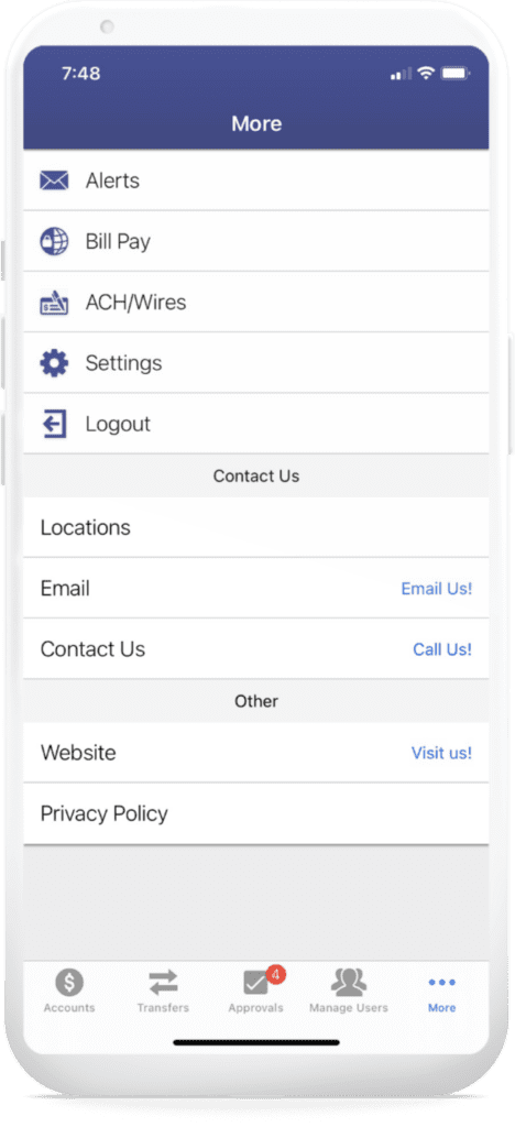 An image of mobile alerts step 2 on online banking.