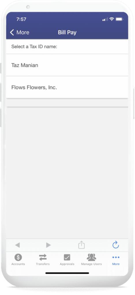 An image of bill pay step 3 on online banking.