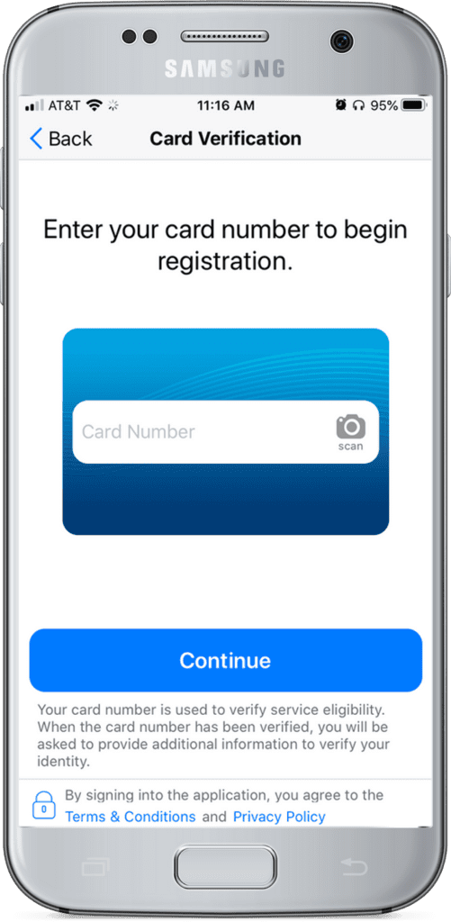 Securlock Equip and card vertification setup on mobile First Farmers and Merchants Bank.