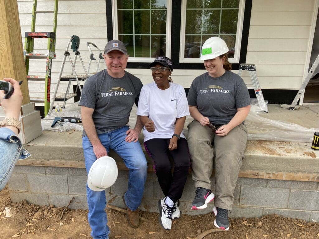 Group photo of Brian Williams, Shirley Wilson and Jill Giles