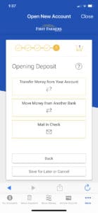 Screenshot of Final Step signing up for account in Mobile App